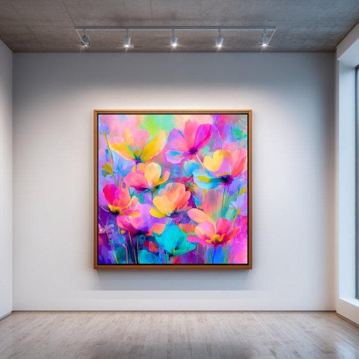 Marta Ellie (1985) - Neon Flora Abyss XXL, Antiek en Kunst, Kunst | Designobjecten