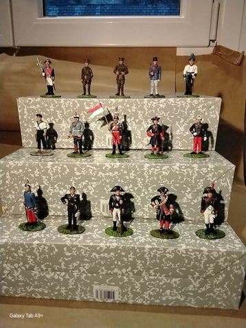 Militaire miniatuur beeldjes - Colección de 15 figuras de, Nieuw