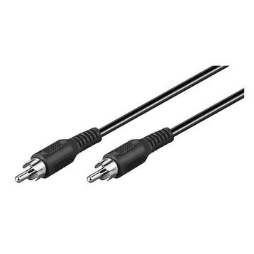 Tulp kabel | M  M | Goobay | 2 meter (Mono, Nikkel), Verzenden, Nieuw