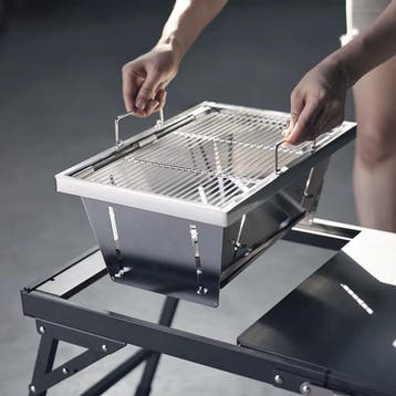 Opvouwbare RVS camping grill voor IGT tafel outdoor koken, Verzenden, Nieuw