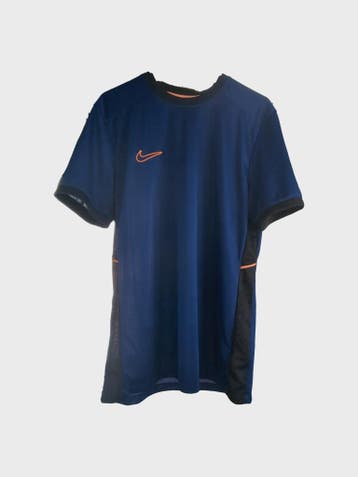 Nike Sport T-shirt Dames maat M Marineblauw Vintage, Maat 38/40 (M), Blauw, Nike, Ophalen of Verzenden