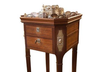Leitão & irmão - Tafel - Zilver - Een rokers-tafel Zilver