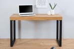 Design console OAK DESK 120cm eiken vintage metalen frame, Huis en Inrichting, Bureaus, Ophalen of Verzenden, Nieuw