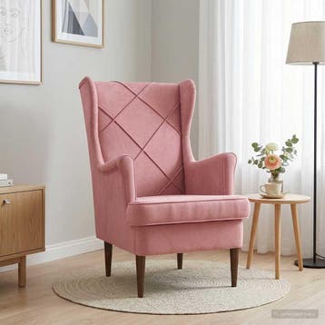 vidaXL Fauteuil Roze Fluweel, Huis en Inrichting, Fauteuils, Verzenden, Nieuw