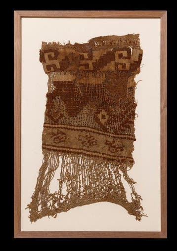 Precolumbiaans textielfragment met Spaanse exportvergunning, Verzamelen