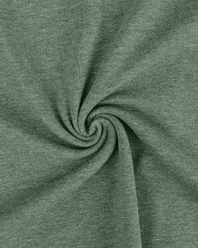 Tricot Katoen Melange Licht Groen, Nieuw, Groen