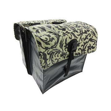 Beck Dubbele Fietstas Small Decoration black/white, Verzenden, Nieuw