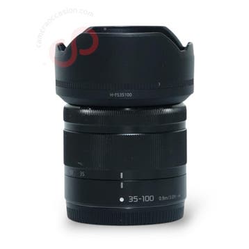 Panasonic 35-100mm 4.0-5.6 Lumix G Vario ASPH Mega OIS zw..., Ophalen of Verzenden, Zo goed als nieuw