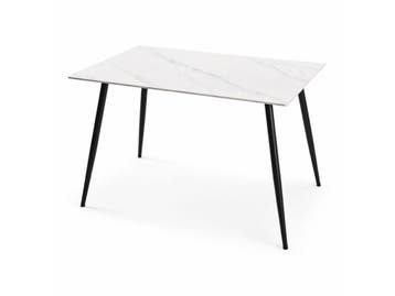 Eettafel CERAMON 140 Wit, Huis en Inrichting, Tafels | Eettafels, 100 tot 150 cm, Verzenden, Overige materialen, Nieuw