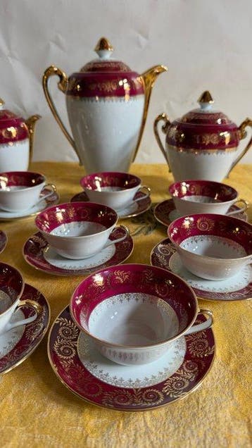Limoges, ULIM - Koffieservies (23) - Exclsuive Coffee Set, Antiek en Kunst