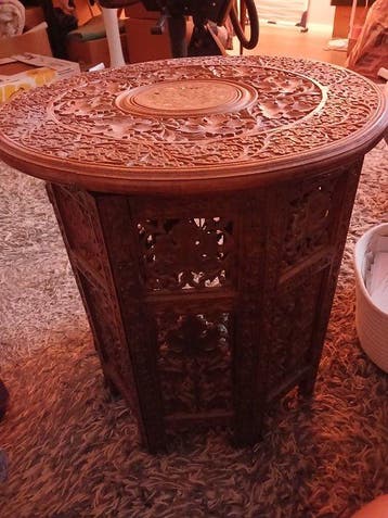 Bijzettafel - Teak