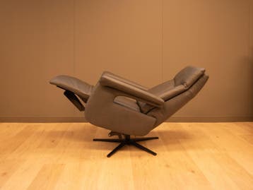 Sta op en relaxfauteuil met 5 motoren in echt leder!, Ophalen of Verzenden, Nieuw, Leer, 50 tot 75 cm