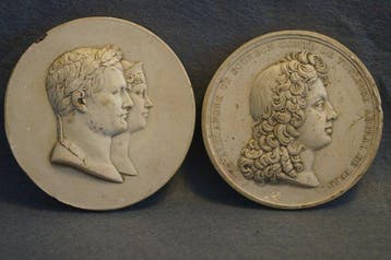Reliëf, Early 19th Century Napoleon Bonaparte & Marie Louise
