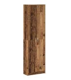 Vintage Houten Kledingkast – Met Legplank 55x25x189 cm, Huis en Inrichting, Verzenden, Nieuw