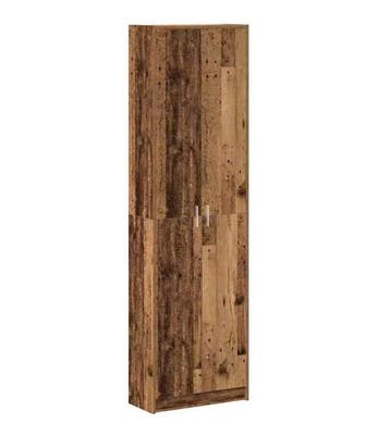 Vintage Houten Kledingkast – Met Legplank 55x25x189 cm, Huis en Inrichting, Verzenden, Nieuw