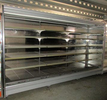 Wandkoeling, Groente- en Fruitwandkoeling RVS, 305cm, zonder, Gebruikt