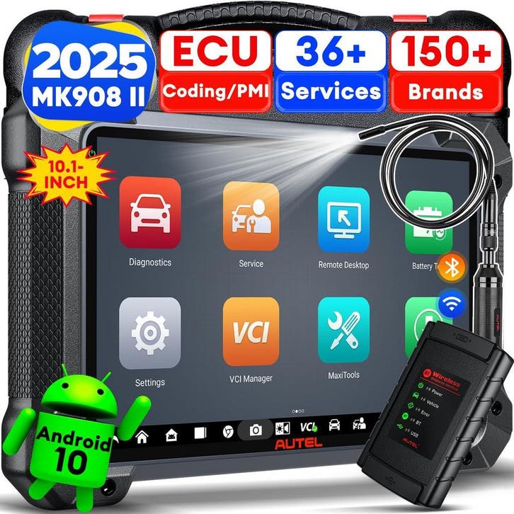 Autel Mk908 II OBD Uitleesapparaat Bluetooth ECU Coderen, Auto-onderdelen, Elektronica en Kabels, Nieuw, Verzenden