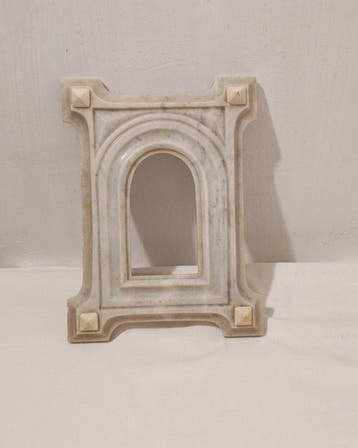 Lijst - Carrara marmer - Lijst voor heilige afbeelding, Antiek en Kunst