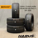 225/40/18 92V Continental winterbanden 5,9/5,4mm profiel 4X, 18 inch, Gebruikt, Band(en), Personenwagen