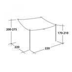 Outwell Sailshade M Tide/Ripple, Caravans en Kamperen, Ophalen of Verzenden, Nieuw, Outwell