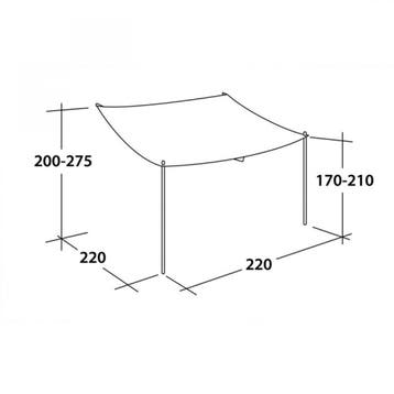 Outwell Sailshade M Tide/Ripple, Ophalen of Verzenden, Nieuw, Outwell