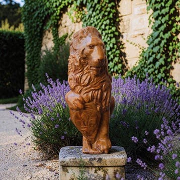 sculptuur, Arredo Leone Marzocco - 35 cm - Gegoten steen