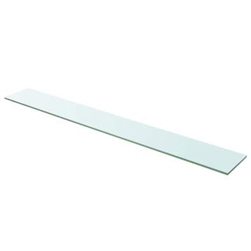 vidaXL Wandschap transparant 110x15 cm glas, Verzenden, Nieuw