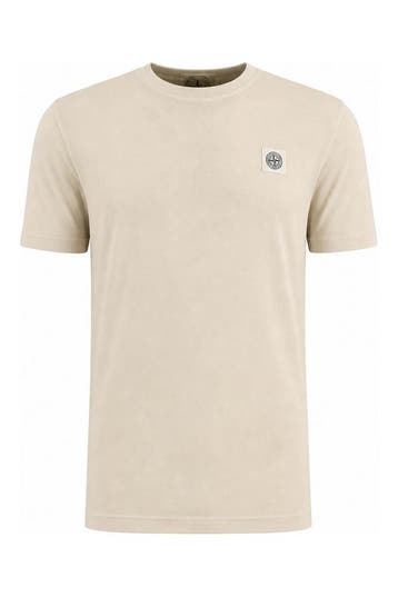 Stone Island T-shirt in maat S Wit, Verzenden, Gedragen, Wit, Stone Island