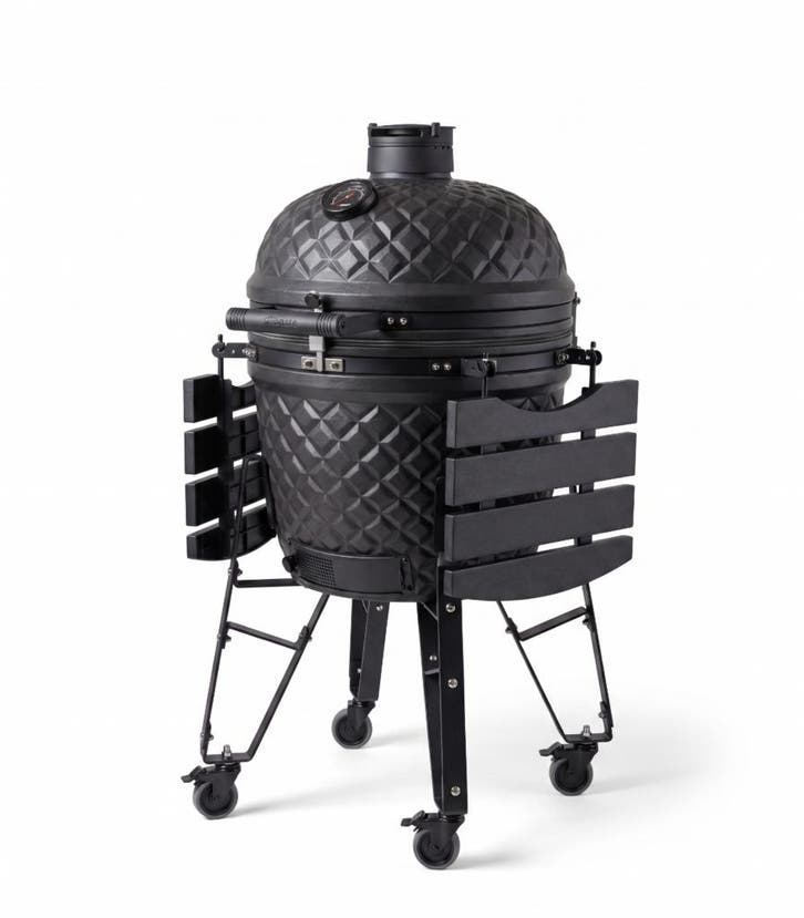 BASTE kamado bbq large - 21 inch - Zwart, Tuin en Terras, Houtskoolbarbecues, Nieuw, Verzenden