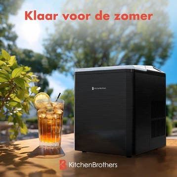 2dekans | KitchenBrothers IJsblokjesmachine - 1L - Easy, Huis en Inrichting, Ophalen of Verzenden, Zo goed als nieuw