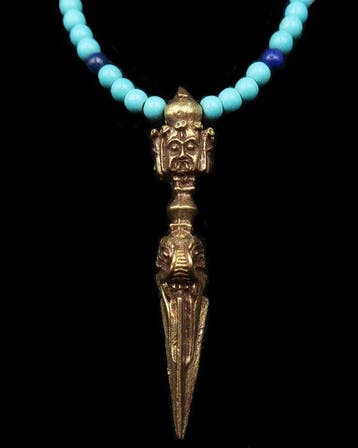 Lapis lazuli - De Demonenval van de Himalaya - Tibetaanse