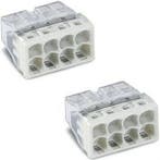 WAGO 8 Polig Lasklem 0.5-2.5mm² Wit - 2 Stuks | Perfect voor, Ophalen of Verzenden, Nieuw