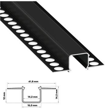 Led Strip Stuc Profiel Zwart | Direct uit voorraad leverbaar, Zakelijke goederen, Horeca | Meubilair en Inrichting, Ophalen of Verzenden