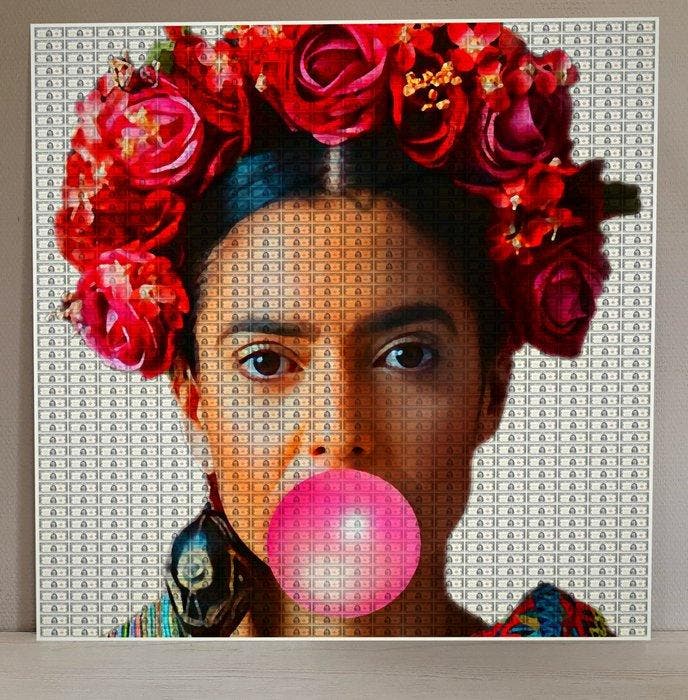 Kurotory - $10 Million Pink Bubble Frida (LF), Antiek en Kunst, Kunst | Designobjecten