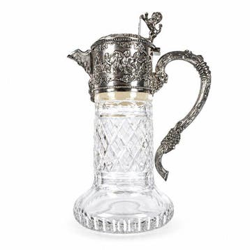 Topazio (attr.) - Karaf - Claret jug - .925 zilver
