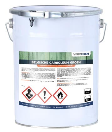 Verol Verol verochem belgische carboleum groen 5 liter,, Verzenden, Nieuw