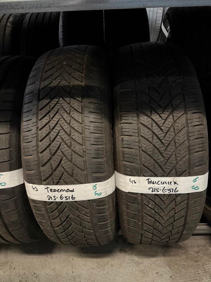 215-65-16 Tracmax ALL SEASON 6mm Incl Montage 215 65 16, Auto-onderdelen, Banden en Velgen, 16 inch, All Season, 215 mm, Personenwagen