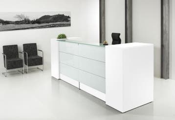 MANAGE-IT balie, wit, 288cm breed, Zakelijke goederen, Kantoor en Winkelinrichting | Kantoormeubilair en Inrichting, Overige plaatsen