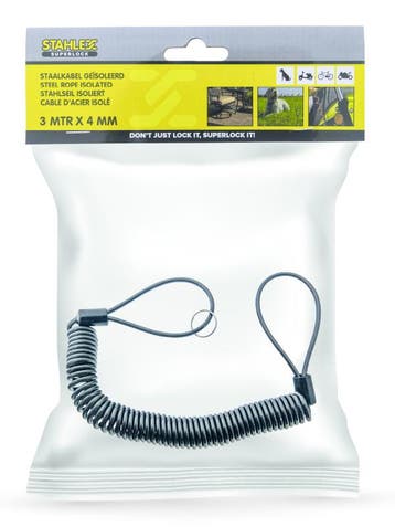 Spiraalkabel met twee lussen met een lengte van 3 meter, Verzenden, Nieuw