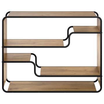 vidaXL Dressoir Artisanaal eiken 98 x 37.5 x 75.5 cm Bewerkt, Verzenden, Nieuw, Overige houtsoorten, Minder dan 50 cm