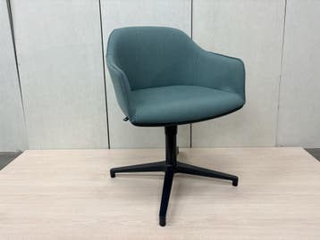 Vitra Softshell Chair blauwgroen (Stoel), Ophalen of Verzenden, Gebruikt