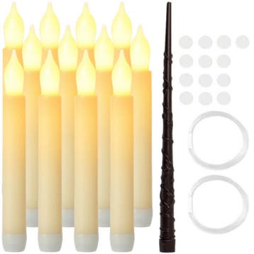 Ruhhy LED kaarsen set 12 stuks met flikkerend licht ophan..., Ophalen of Verzenden, Nieuw