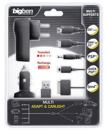 Bigben Multi Stroomadapter voor DS Lite / Game Boy SP / PSP, Spelcomputers en Games, Verzenden, Nieuw