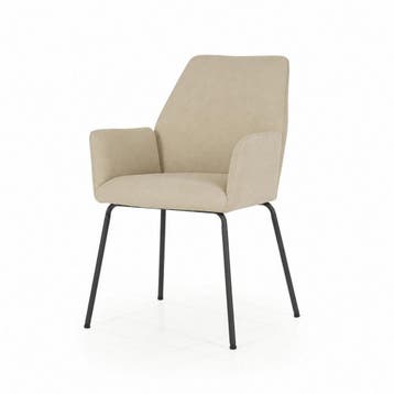 Stoel Indy - Beige Donna - 96336 - eetkamerstoelen - Beige, Nieuw, Stof