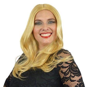 Yvette pruik blond, Verzenden, Nieuw, Feestartikel