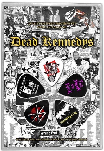 Dead Kennedys - Fresh Fruit Plectrum 5-pack off. merchandise, Verzamelen, Ophalen of Verzenden, Nieuw, Gebruiksvoorwerp