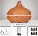 Aroma Diffuser Houtlook met Afstandsbediening LED, Witgoed en Apparatuur, Luchtbehandelingsapparatuur, Verzenden, Nieuw