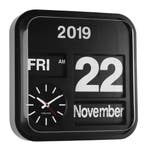 Karlsson Wandklok Big Flip - Zwart, Huis en Inrichting, Ophalen, Gebruikt