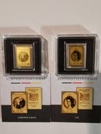 Tsjaad. 3000 Francs Lot Gebrüder Grimm und Sisi 2 x