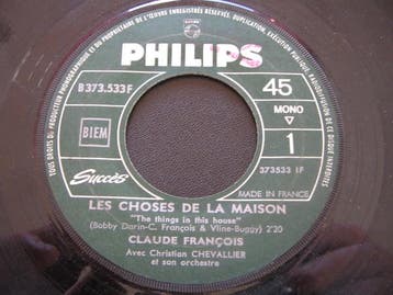 Claude François - Les Choses De La Maison / Terry, Ophalen of Verzenden, Gebruikt